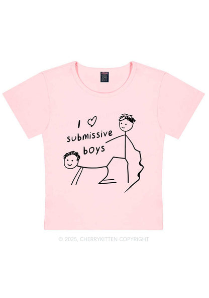 I Love S Gay Boys Pride Y2K Baby Tee Cherrykitten