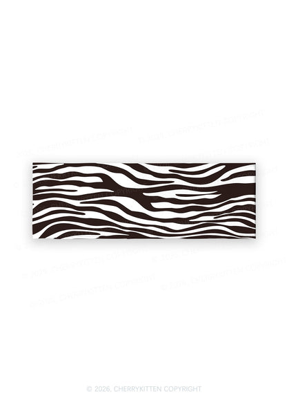 Classic Zebra Stripes Y2K Print Headband Cherrykitten