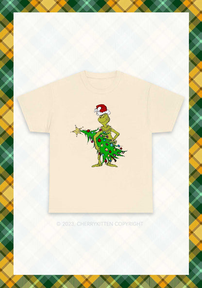 Stealing Christmas Tree Chunky Shirt Cherrykitten