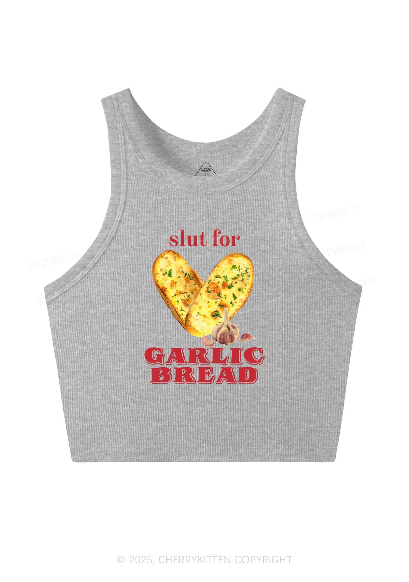 Slxt For Garlic Bread Y2K Crop Tank Top Cherrykitten