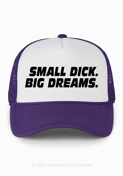 Small Dxxk Big Dreams Y2K Colorblock Trucker Hat Cherrykitten