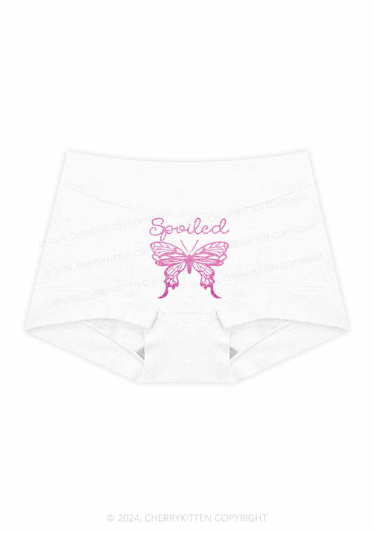 Spoiled Butterfly Y2K Mid Rise Waist Boyshort Cherrykitten