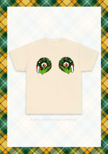 Christmas Wreath Chunky Shirt Cherrykitten