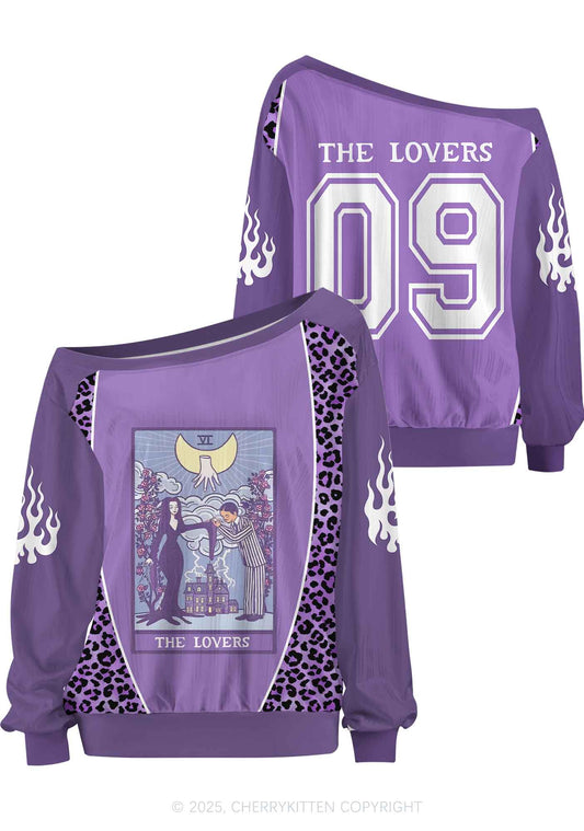 Custom Halloween The Lovers Y2K Off Shoulder Long Sleeve Sport Jersey Shirts Cherrykitten