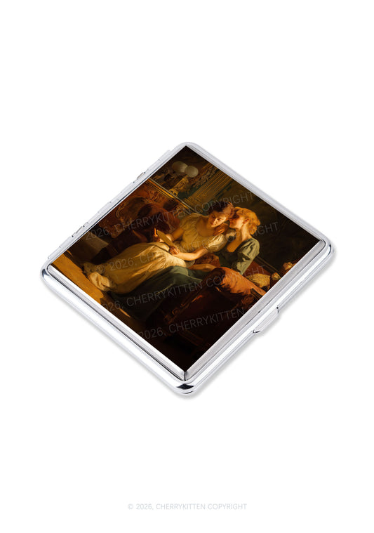 Two Women Reading Letter Pride Y2K Cigarette Case Cherrykitten