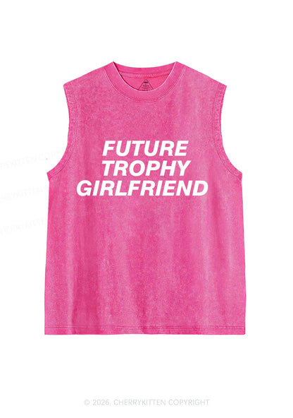 Future Trophy Girlfriend Y2K Washed Muscle Tank Cherrykitten