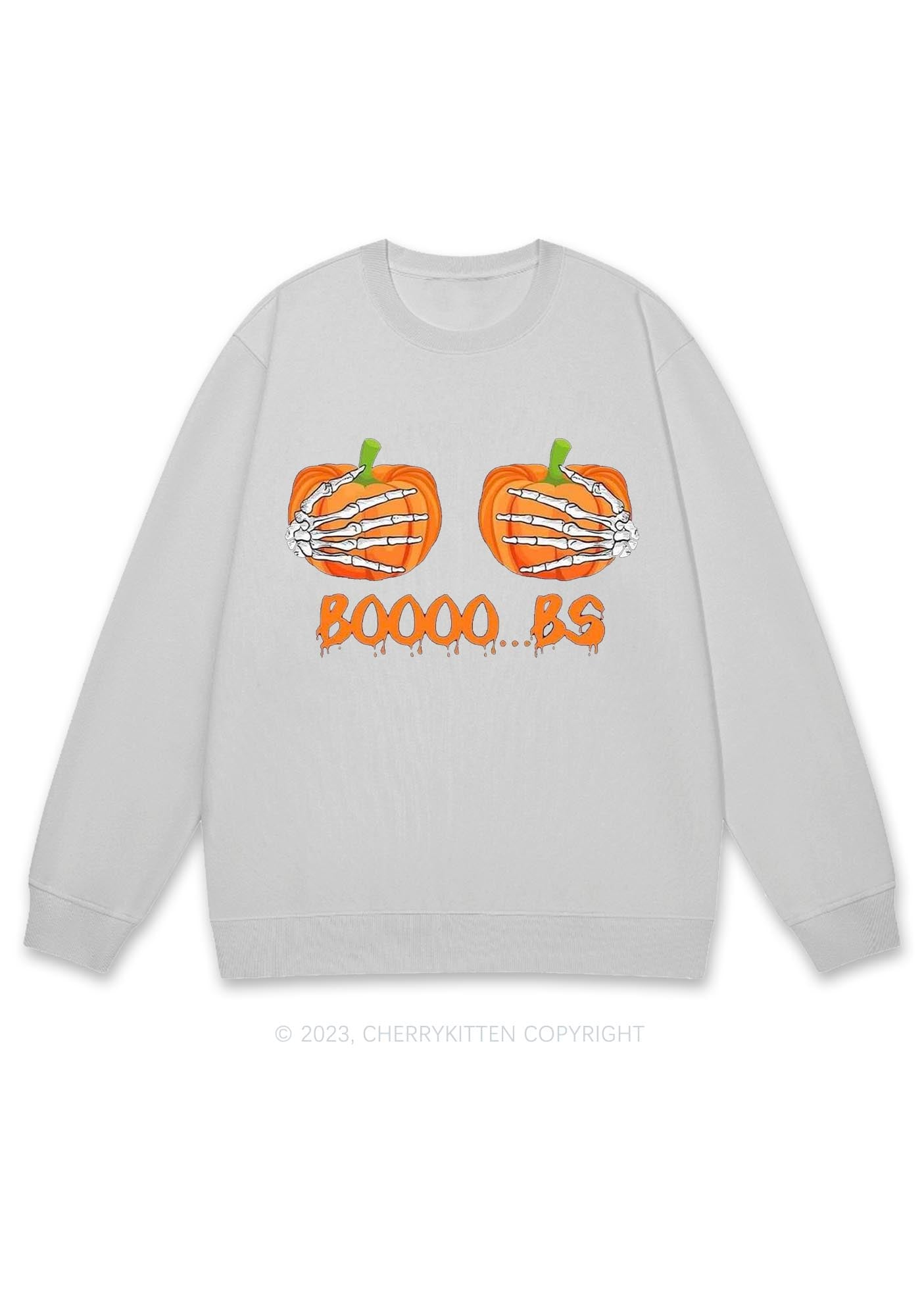 Pumpkin Boooobs Halloween Y2K Sweatshirt Cherrykitten