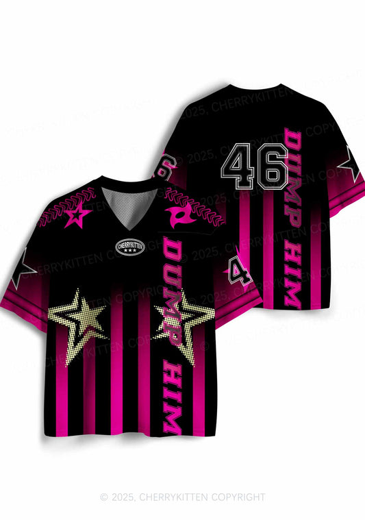 Custom Black Dump Him Y2K Sport Jersey Shirts Cherrykitten