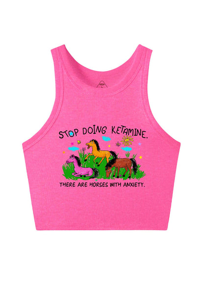 Stop Doing Kxxamine Y2K Crop Tank Top Cherrykitten
