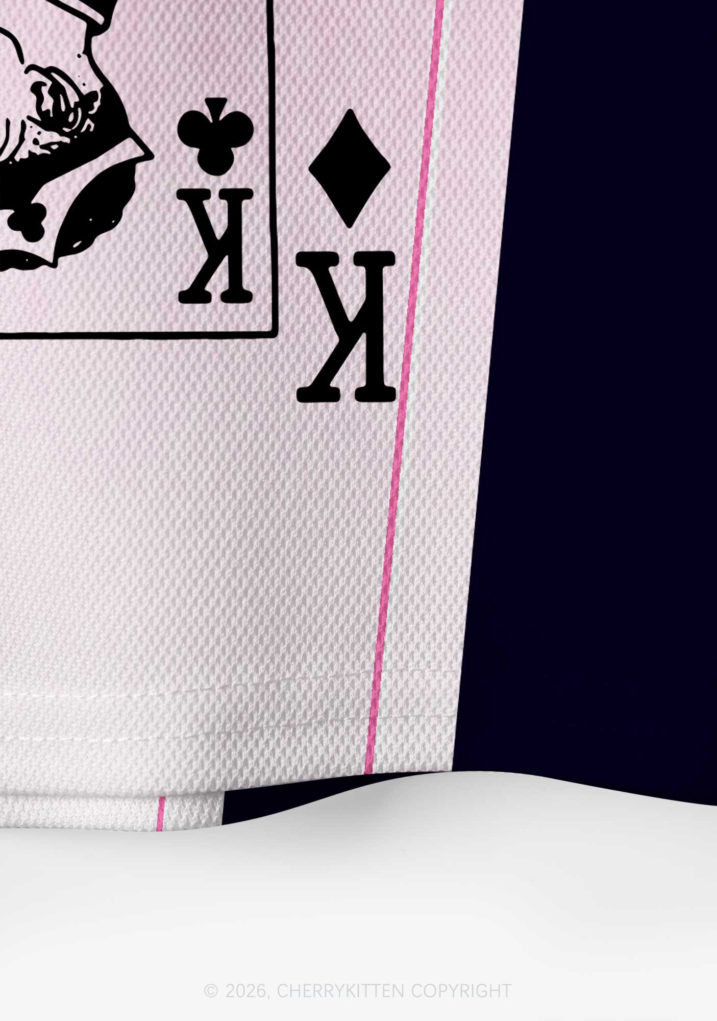 Pink Gradient Gay King Pride Y2K Crop Sport Jersey Shirts Cherrykitten