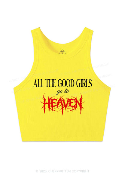 Good Girls Go To Heaven Y2K Crop Tank Top Cherrykitten