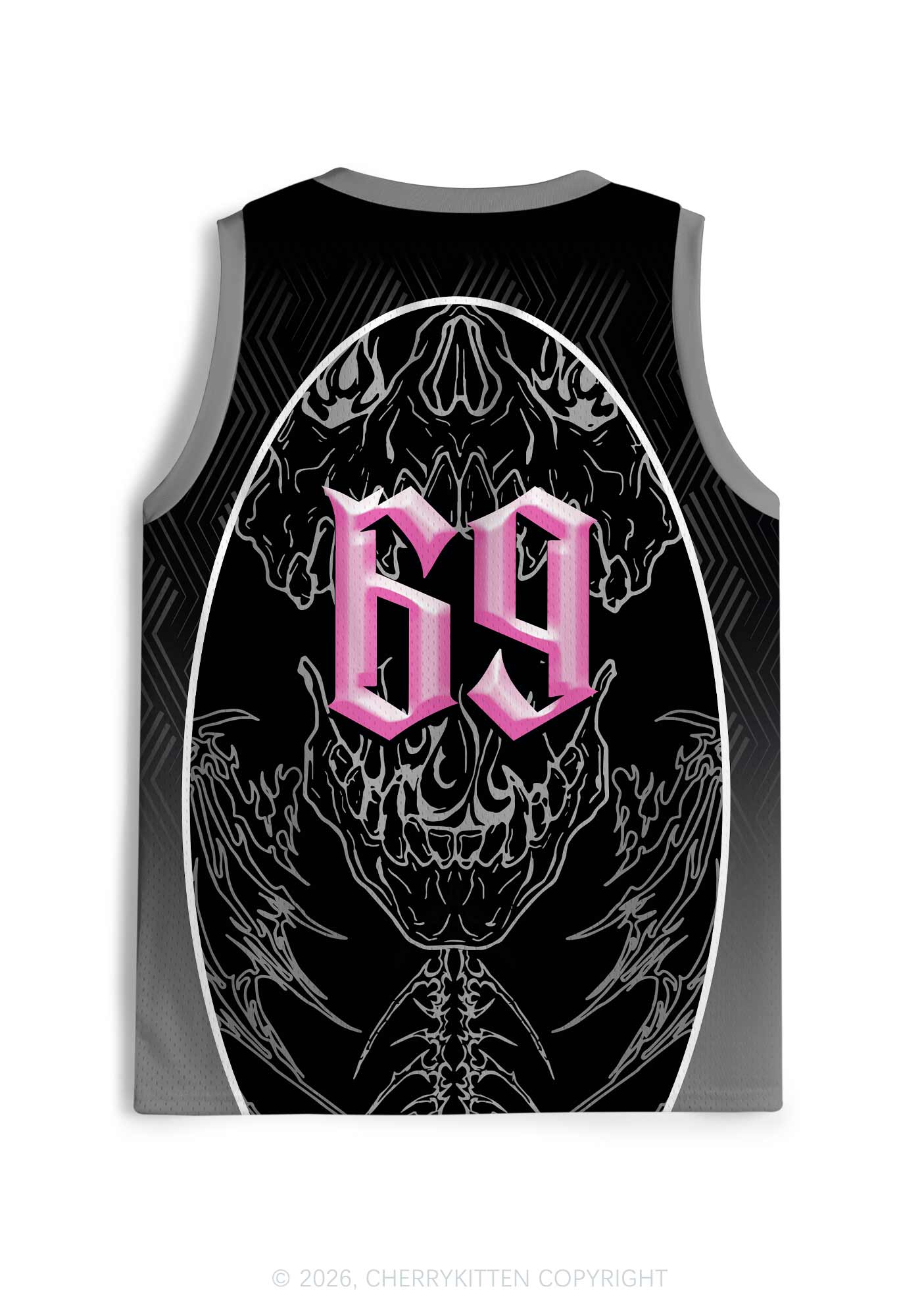 Fxxk Terfs Gothic Skull Pride Y2K Sport Jersey Tank Cherrykitten