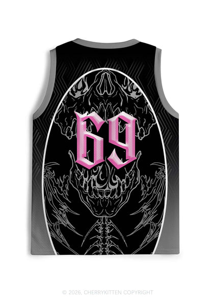 Fxxk Terfs Gothic Skull Pride Y2K Sport Jersey Tank Cherrykitten