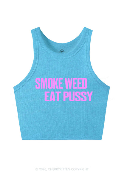 Smoke Wxxd Eat Puxxy Y2K Crop Tank Top Cherrykitten