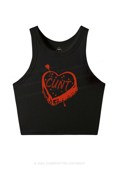Cxxt Cake Y2K Valentine's Day Crop Tank Top Cherrykitten