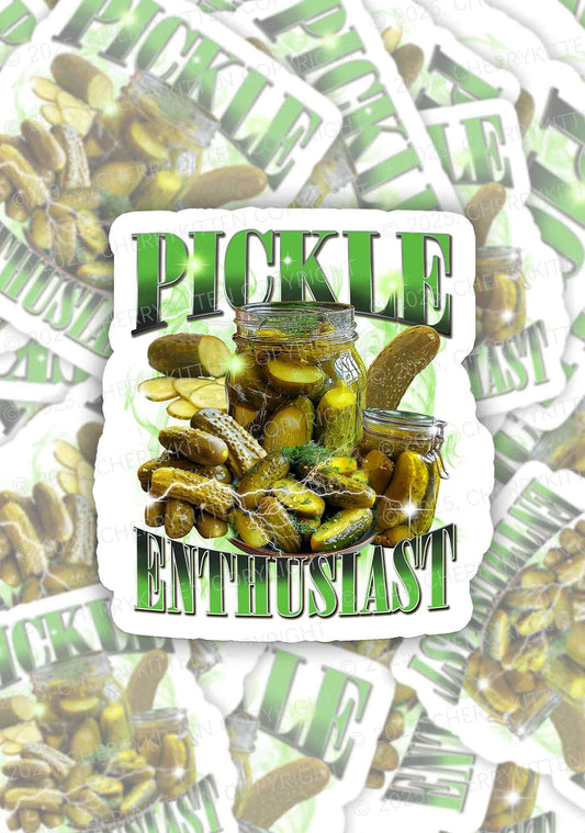 Pickle Enthusiast 1Pc Y2K Sticker Cherrykitten