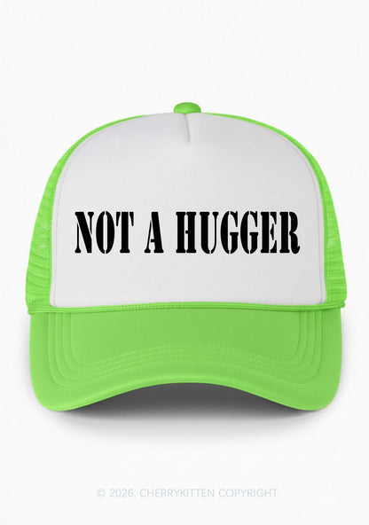 Not A Hugger Y2K Colorblock Trucker Hat Cherrykitten