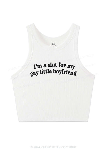 Slxt For My Gay BF Y2K Valentine's Day Crop Tank Top Cherrykitten