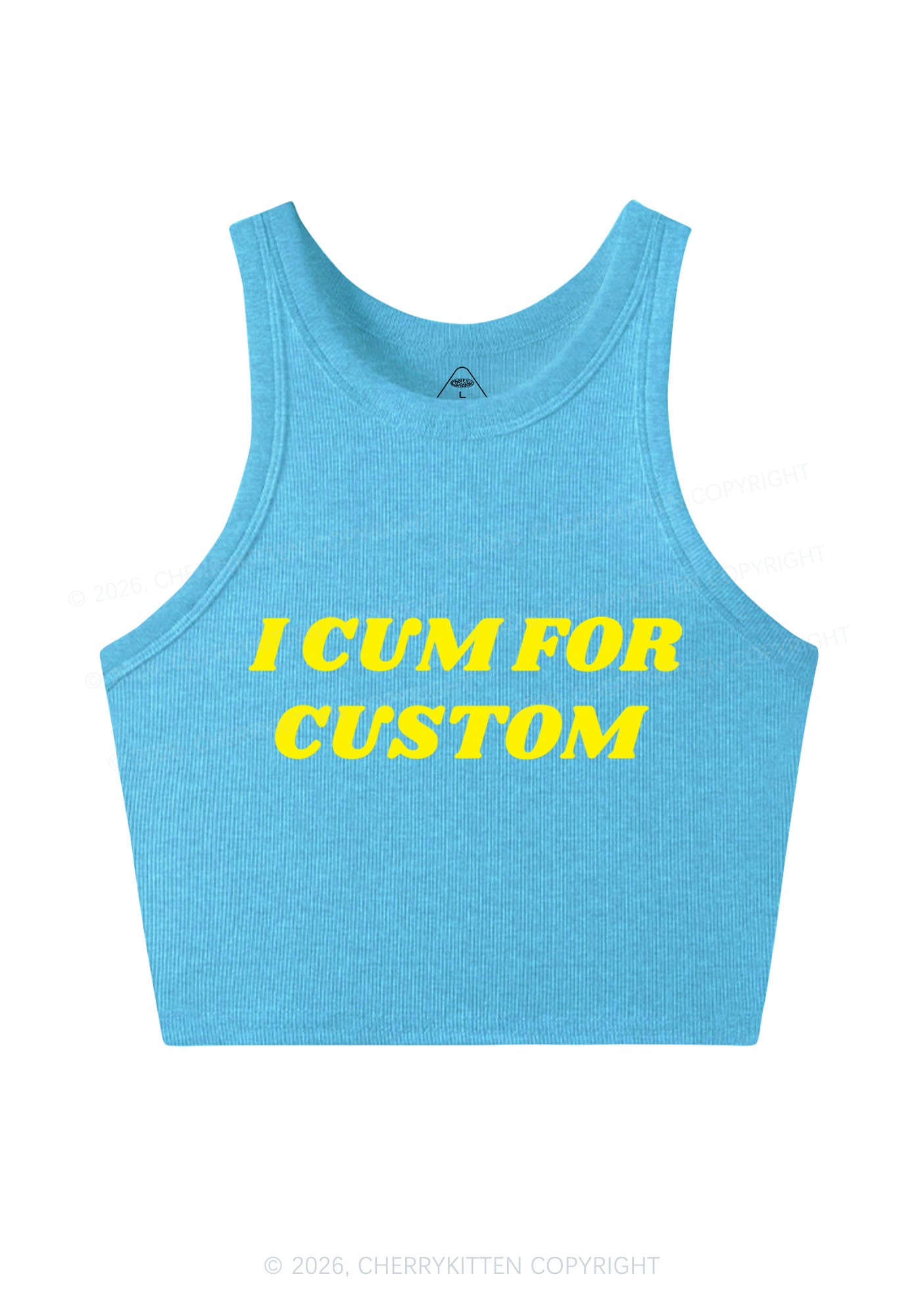 I Cxm For Custom Y2K Crop Tank Top Cherrykitten