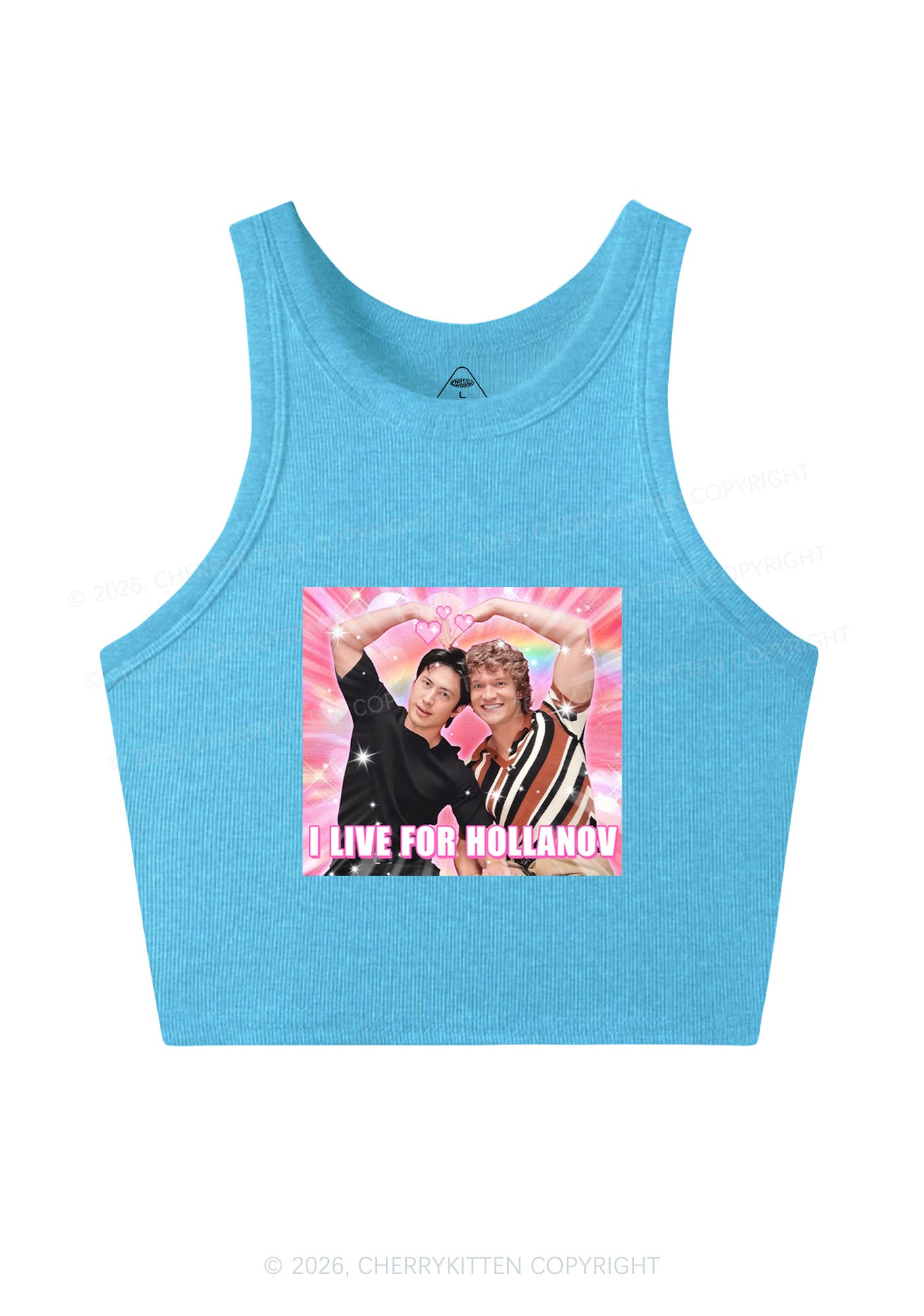 I Live For Hockey Duo HR Y2K Crop Tank Top Cherrykitten