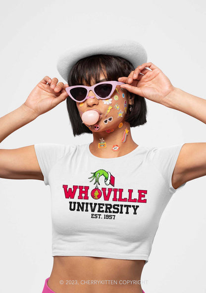 Whoville University EST. 1957 Christmas Baby Tee Cherrykitten