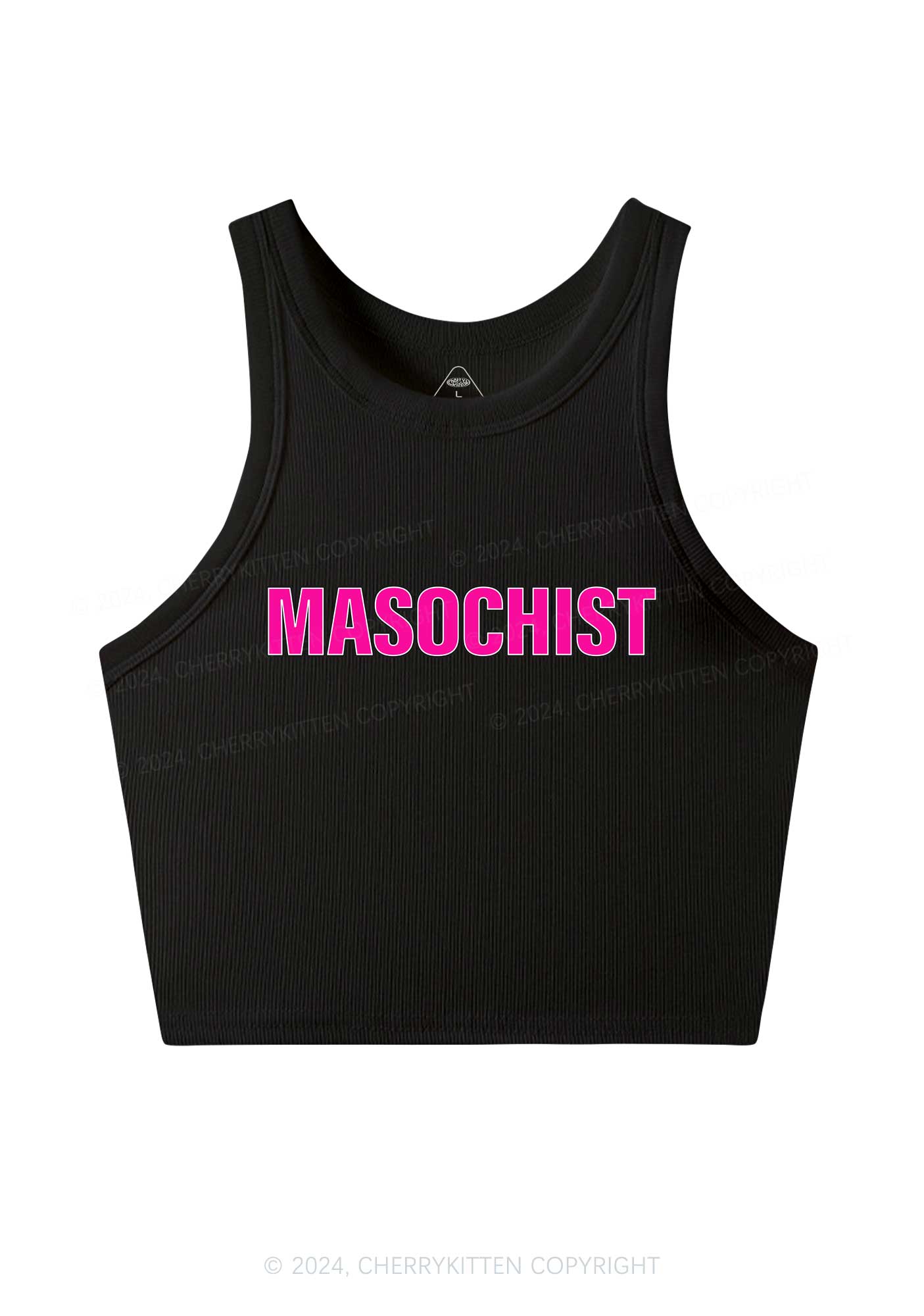 Masochist Y2K Crop Tank Top Cherrykitten