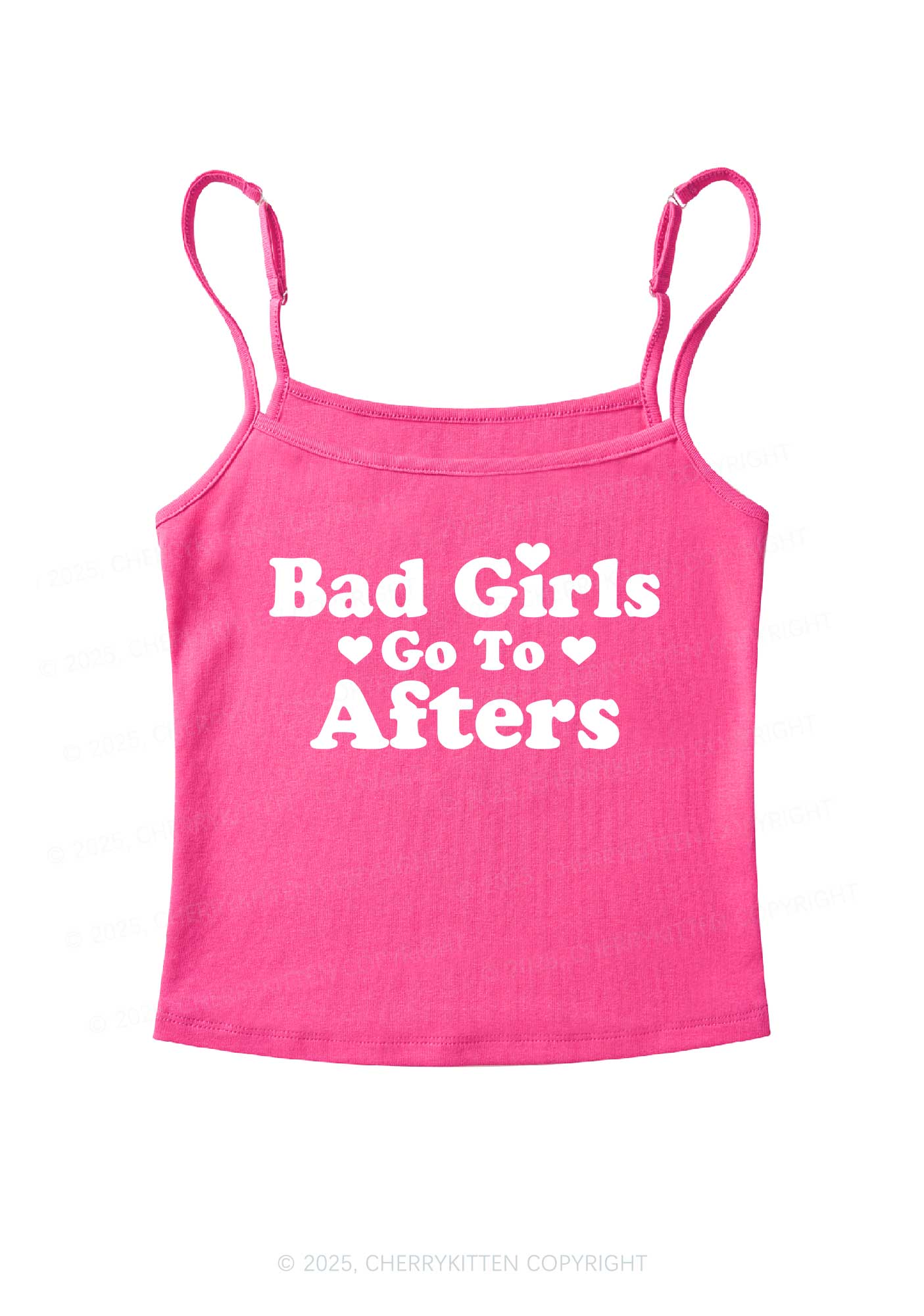 Bad Girls Go Afters Y2K Spaghetti Strap Cami Cherrykitten