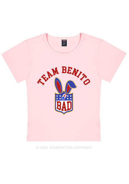 Pink Bad Bunny Y2K Baby Tee Cherrykitten