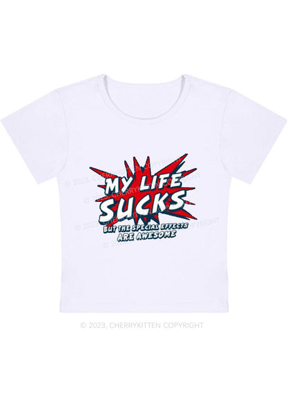 Curvy The Special Effects Are Awesome Baby Tee Cherrykitten