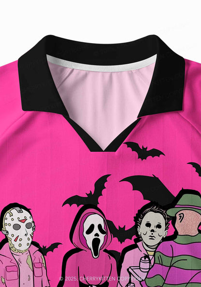 Halloween Custom We Wear Pink Y2K Sport Long Sleeve Jersey Shirts Cherrykitten