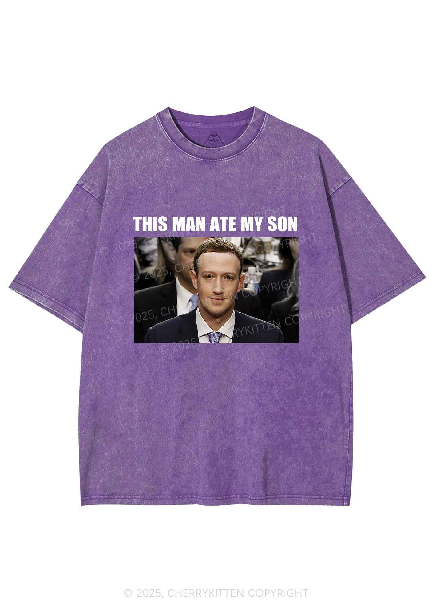 This Man Ate My Son Y2K Shirts Washed Tee Cherrykitten