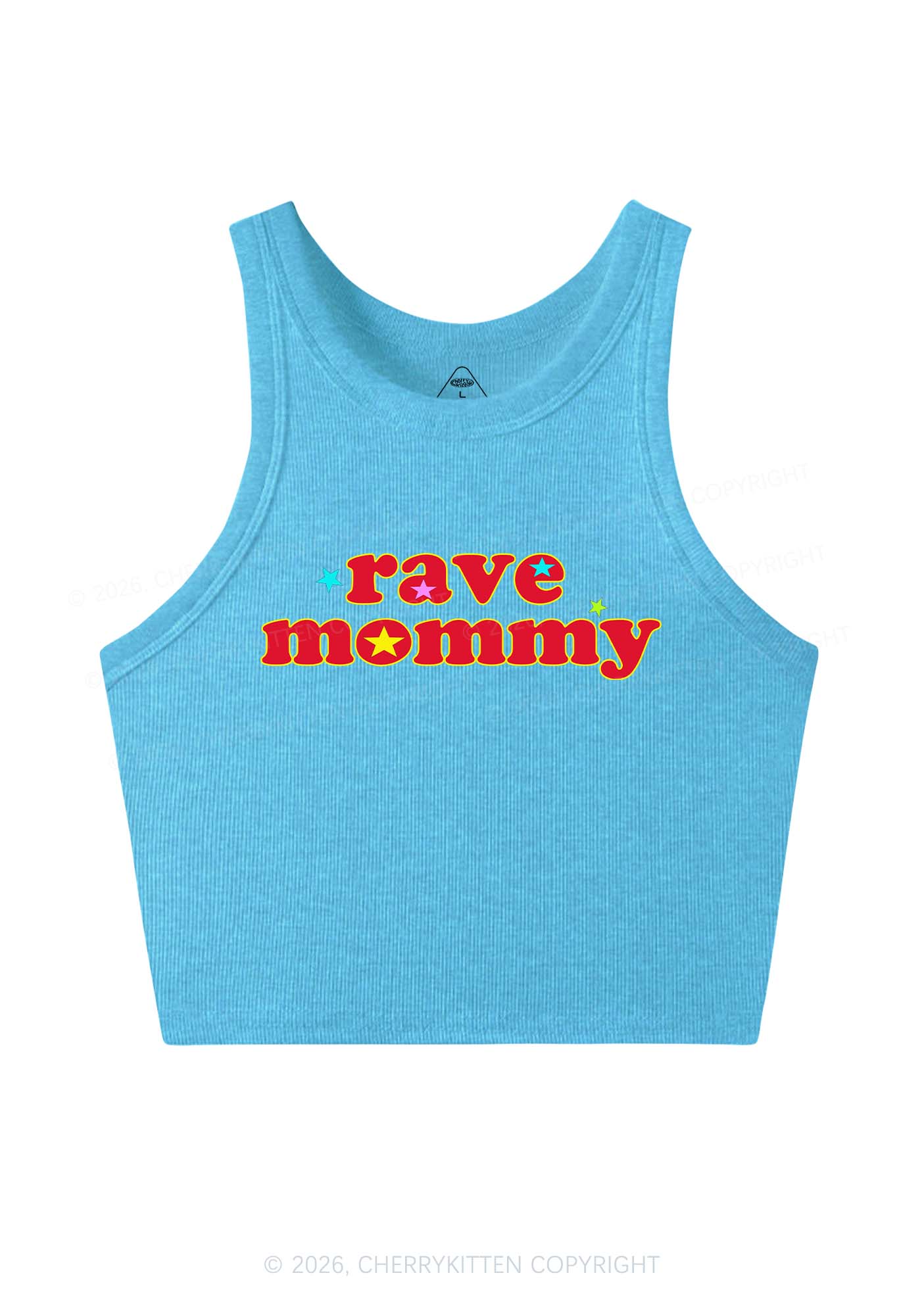 Rave Mommy Y2K Crop Tank Top Cherrykitten