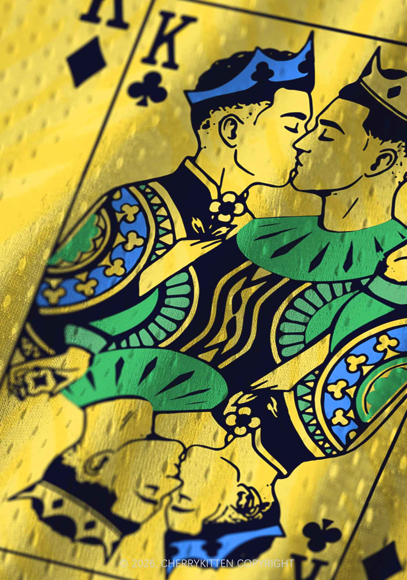 Yellow Gay King Pride Y2K Sport Jersey Tank Cherrykitten