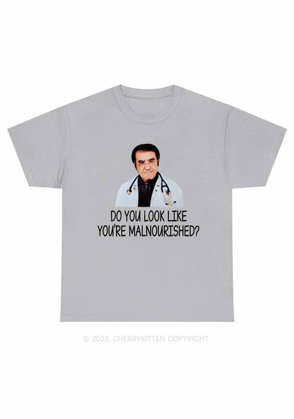 You're Malnourished Y2K Chunky Shirt Cherrykitten