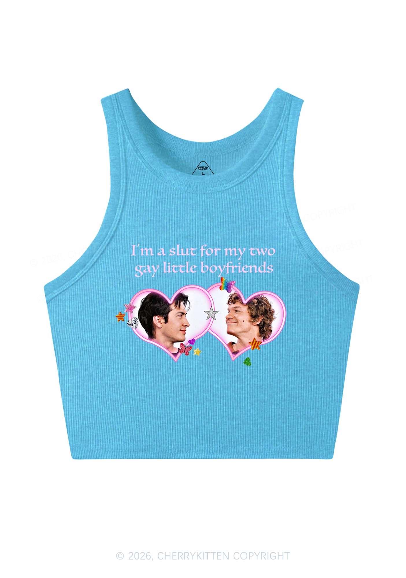 Slxt For My Gay Boyfriends HR Y2K Crop Tank Top Cherrykitten