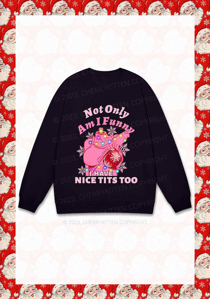 I Have Nice Dots Too Christmas Y2K Sweatshirt Cherrykitten