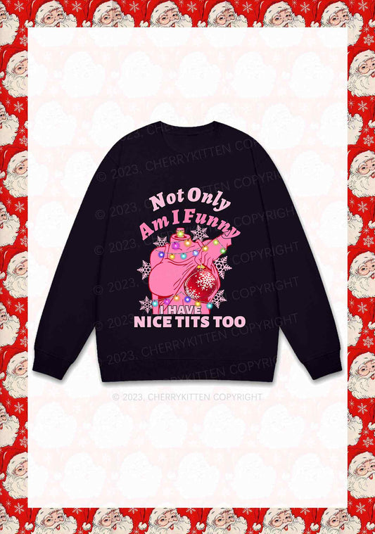 I Have Nice Dots Too Christmas Y2K Sweatshirt Cherrykitten