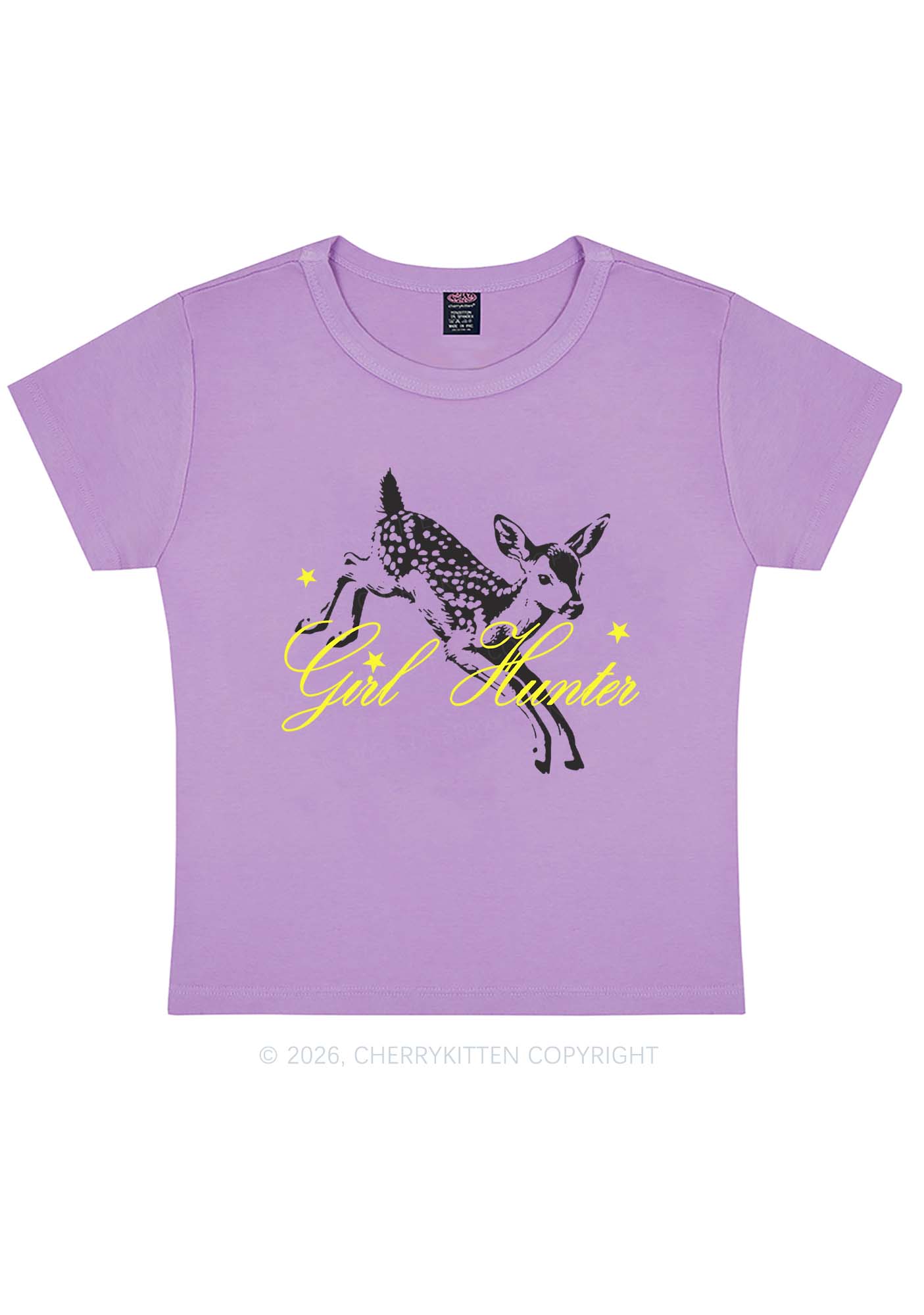 Girl Hunter Deer Pride Y2K Baby Tee Cherrykitten