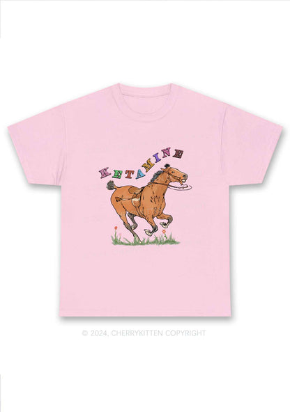 Orange Pony Y2K Chunky Shirt Cherrykitten