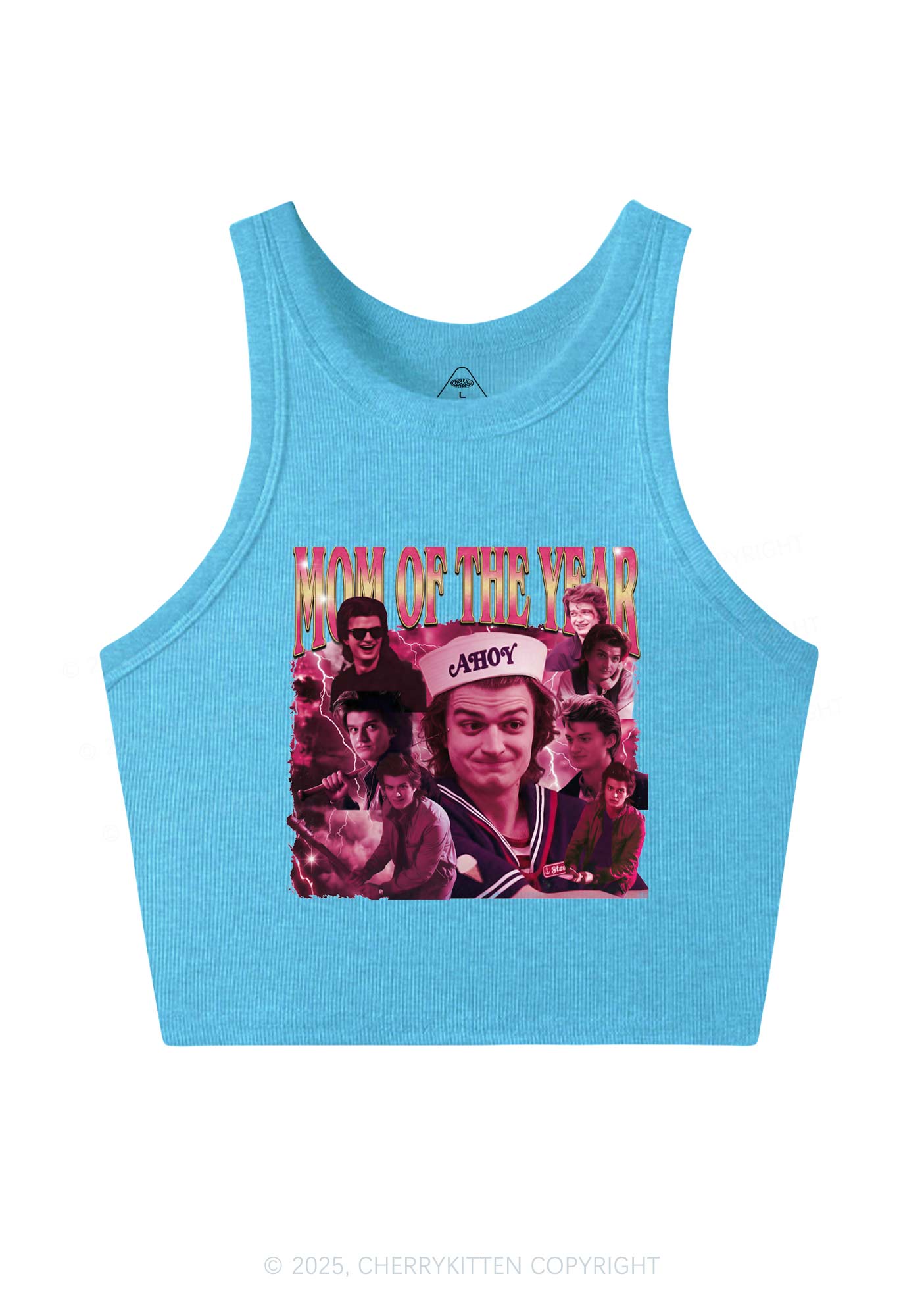 Mom Of The Year Y2K Crop Tank Top Cherrykitten