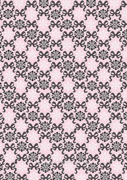 Christmas Bow Skull Snowflakes Y2K Print Cami Shorts Pajama Set Cherrykitten