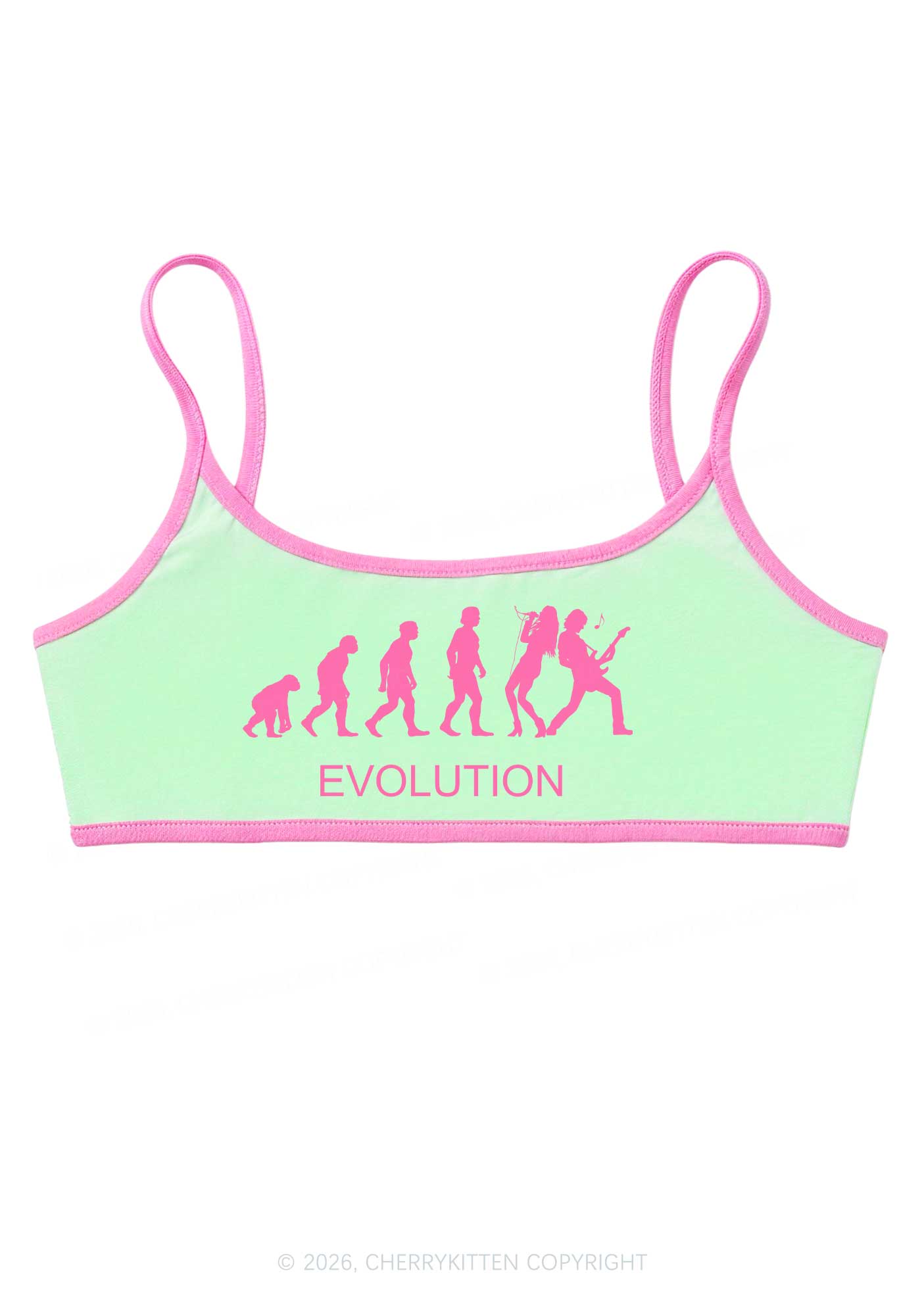 Evolution Rock Band Y2K Super Crop Cami Cherrykitten