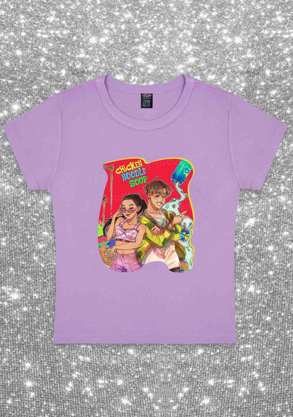 Chicken Noodle Soup Kpop Y2K Baby Tee Cherrykitten