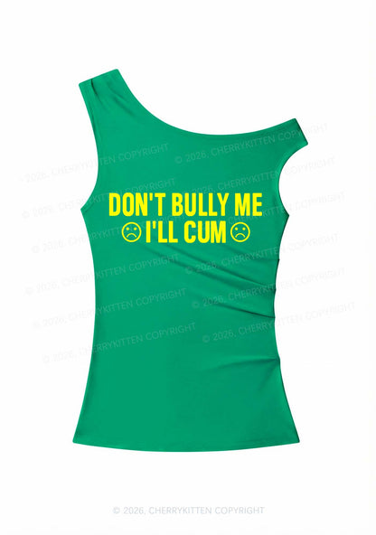 Dont Bully Me Y2K Off Shoulder Tank Top Cherrykitten