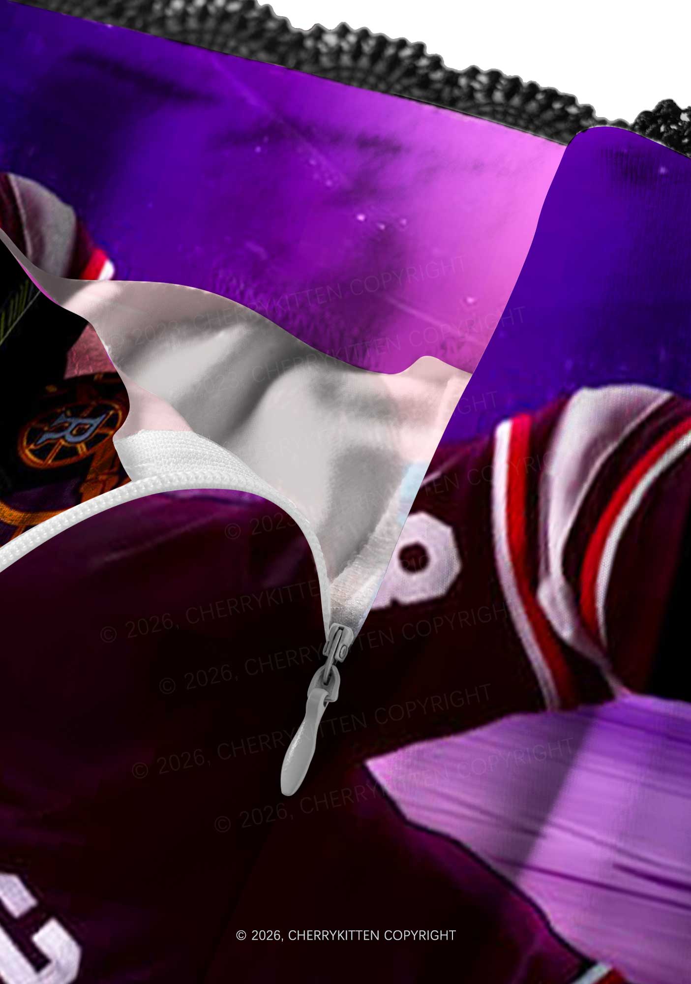 Hockey Duel HR Y2K Print Midi Skirt Cherrykitten