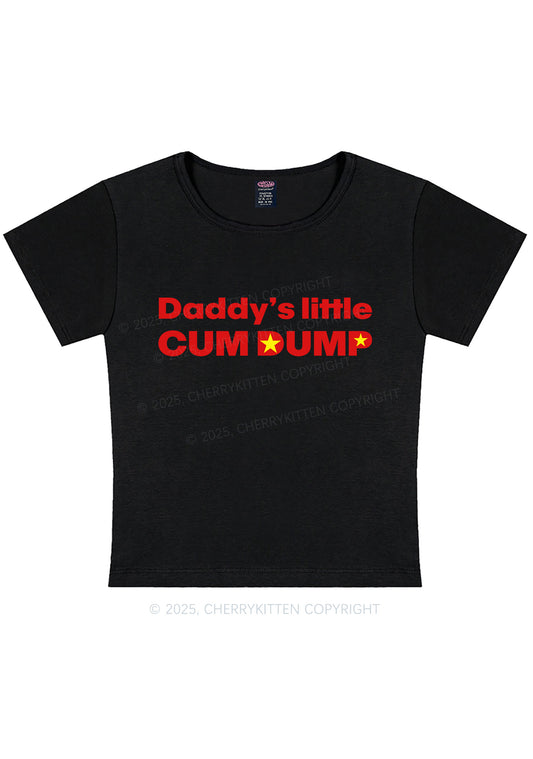 Daddys Little Cum Dump Y2K Baby Tee Cherrykitten