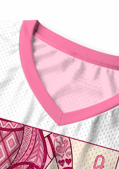 Two Pink Queens Kissing Pride Y2K Sport Jersey Tank Cherrykitten