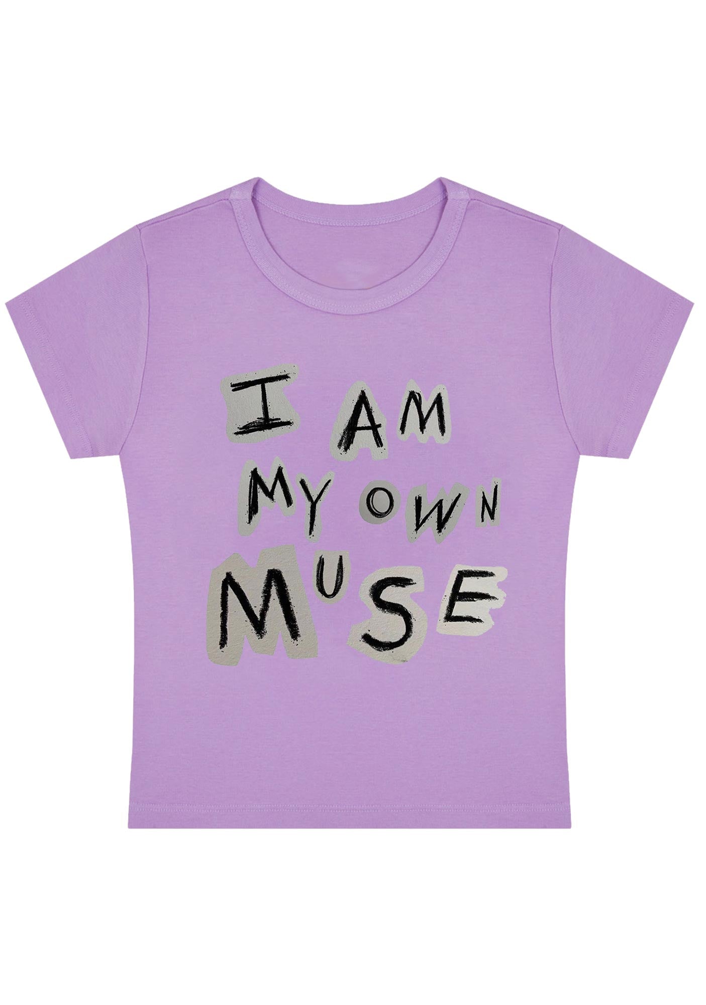 Curvy I Am My Own Muse Baby Tee