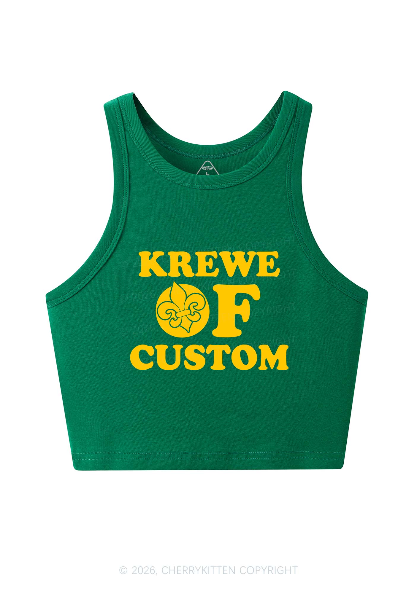 Krewe Of Custom Y2K Crop Tank Top Cherrykitten