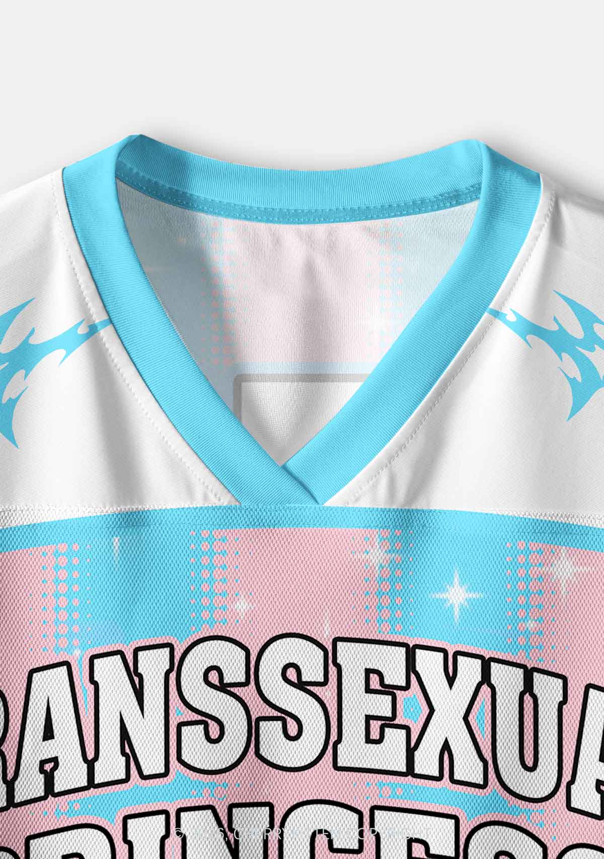 Transsexual Princess Pride Y2K Crop Sport Jersey Shirts Cherrykitten